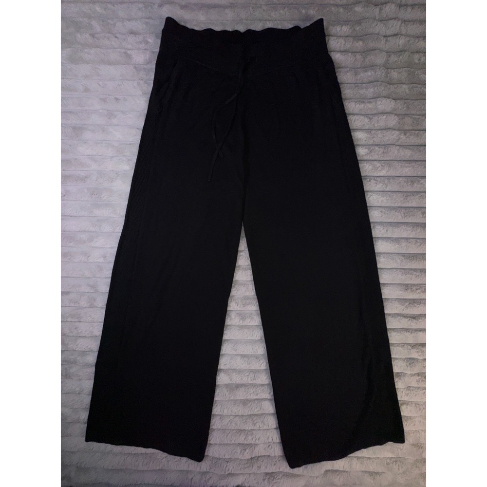 Lululemon In The Comfort Zone Pants Women's 10 Cashmere Wide Leg Knit Stretch - Picture 3 of 11